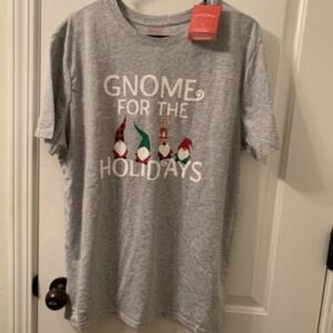 Wondershop Men's Ugly Christmas T-Shirt-Gnome for the Holidays Gray Size L Gray